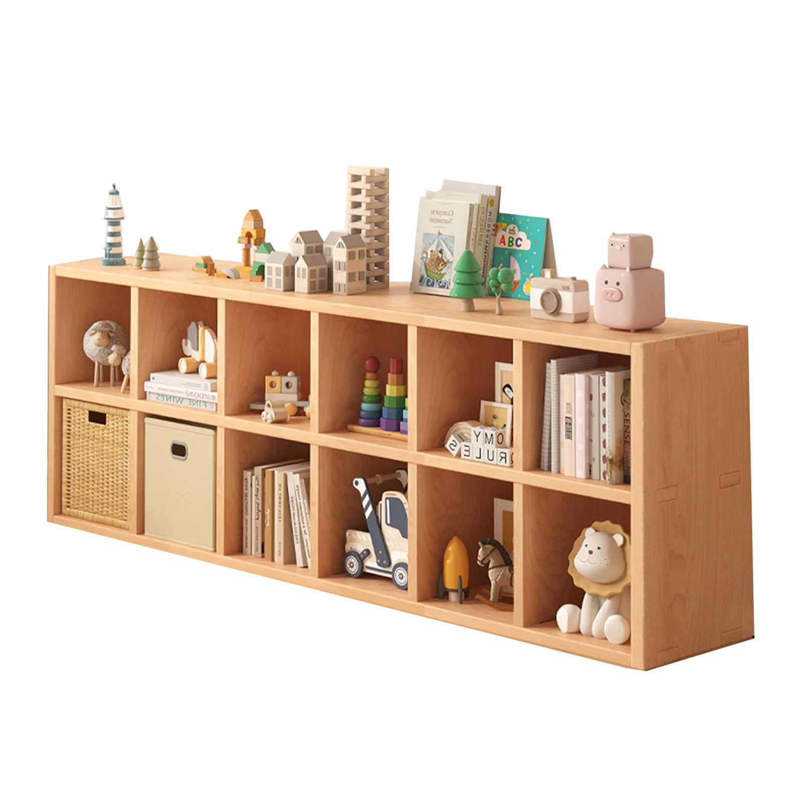 Amazon｜yurstcggh 収納棚 木製の本棚 カラーボックス 格子